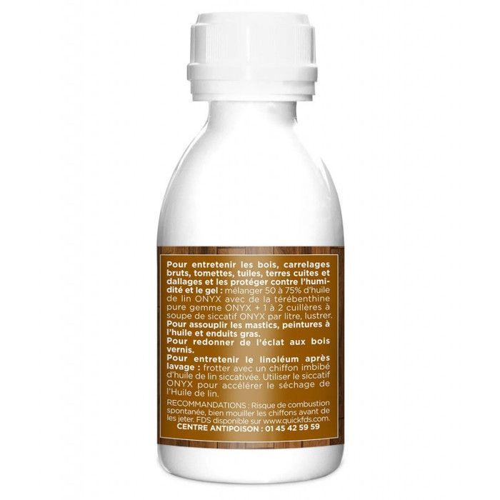 Leinöl - ONYX - 190 ml - Holzschutz - Außenpflege - Natürliches Finish