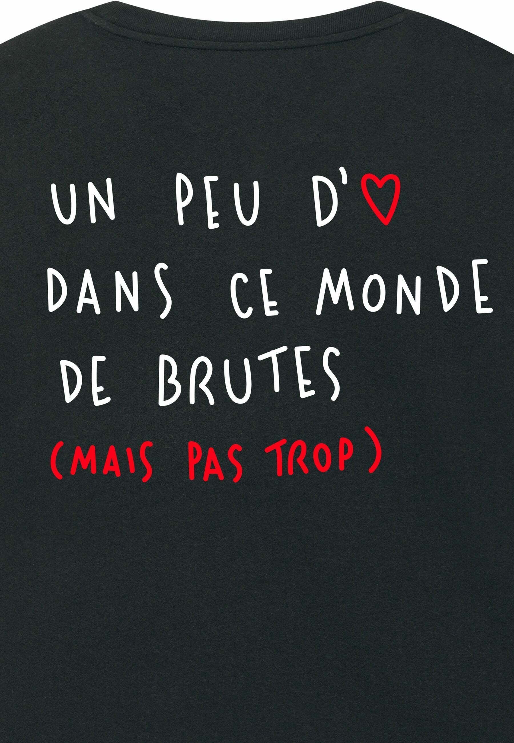 T-shirt imprimé Mira Paris BRUTE BACK ROLL UP 25 - Noir