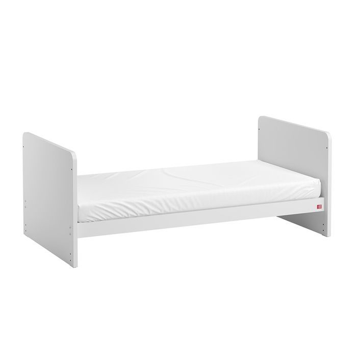 Complete bedroom set including convertible crib, changing table, and 1-door wardrobe, Vox Leaf White and wood