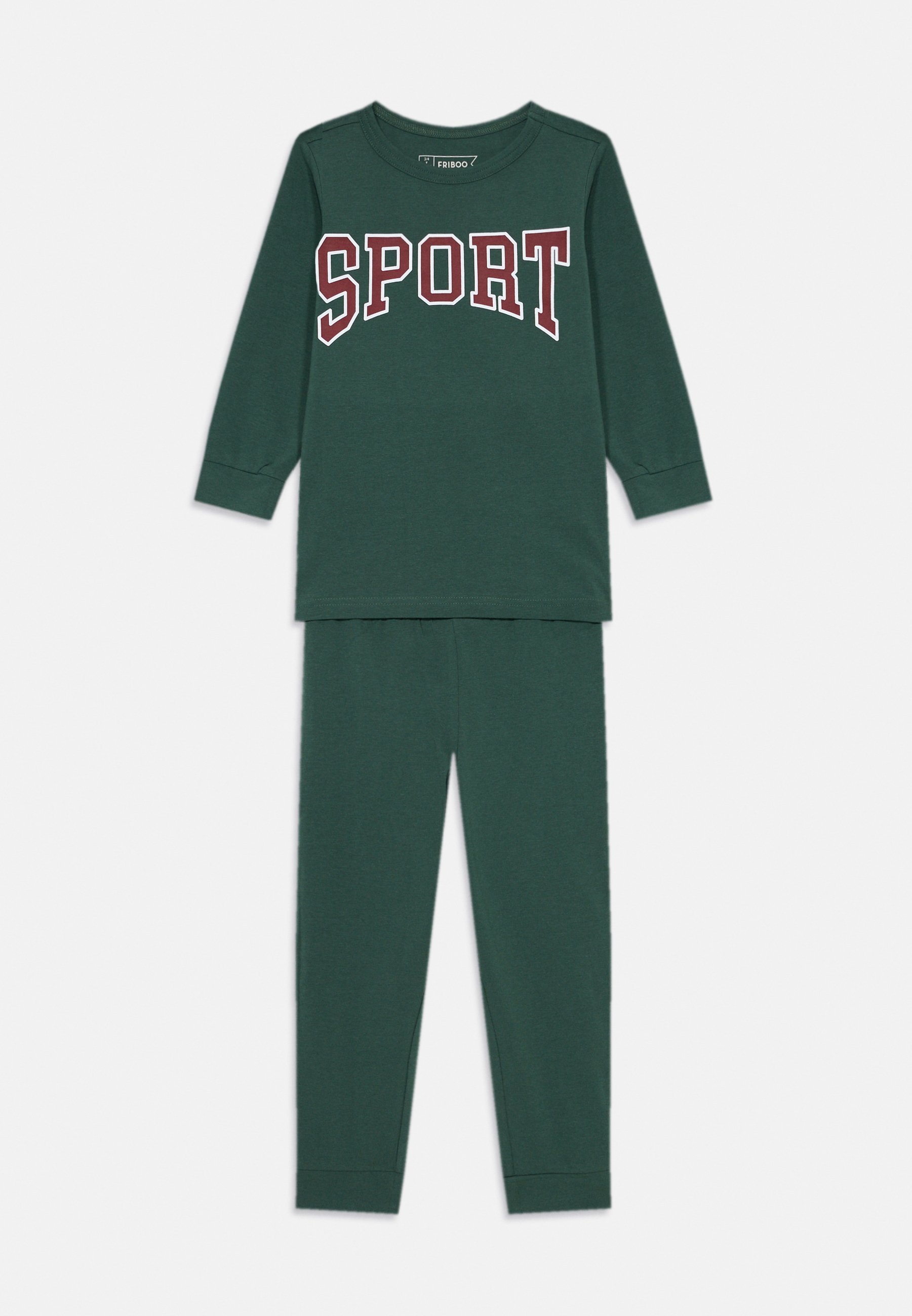 Friboo SET OD 2 KOMADA - Majica s kapuljačom - tamnozelena