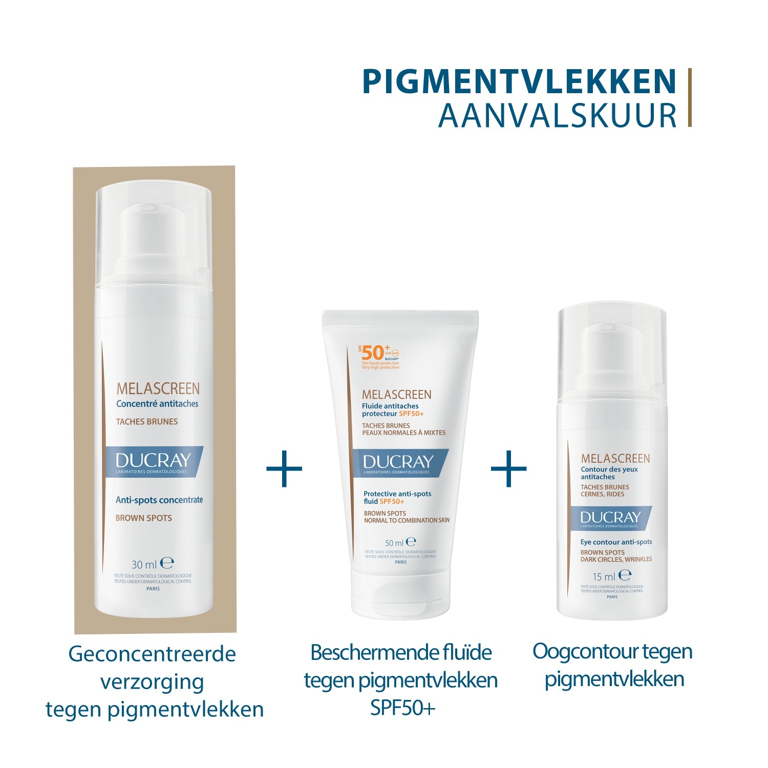 „Ducray“ pigmentinių dėmių kremas MELASCREEN pigmentinių dėmių koncentratas – 30 ml