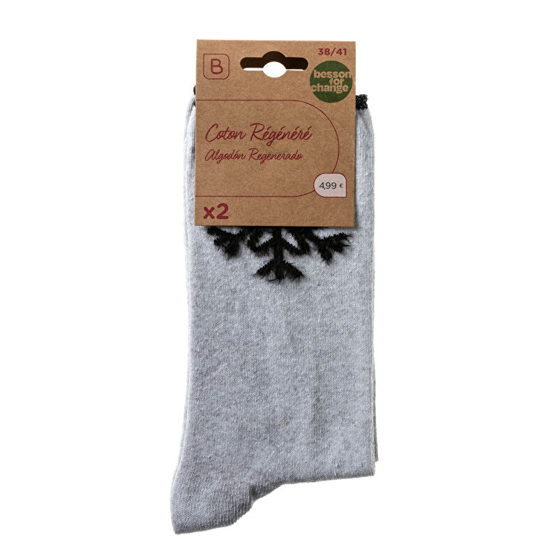 Chaussettes et collants Femme Gris