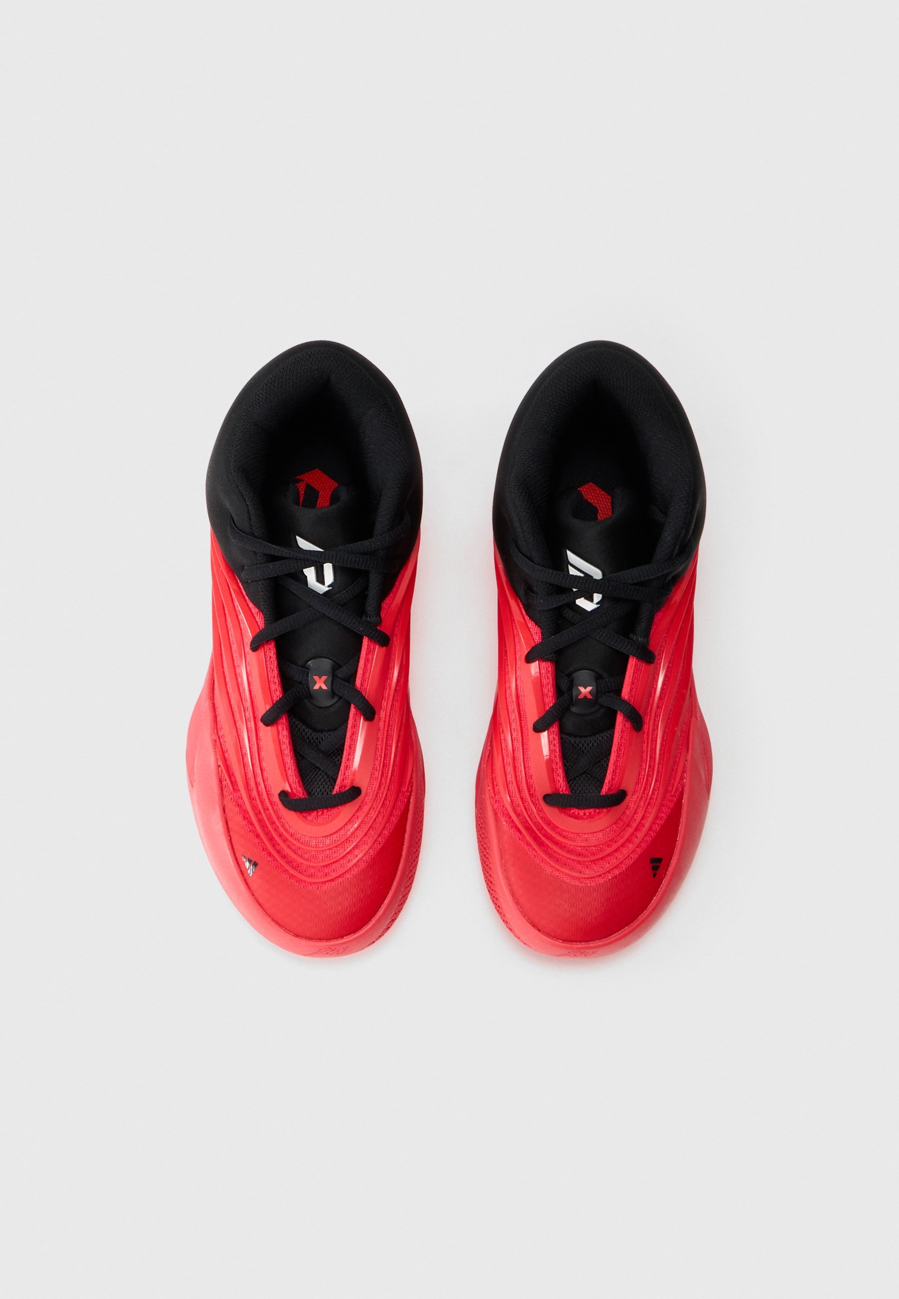 adidas Performance DAME X UNISEX - Basketbalschoenen - robijnrood/kernzwart