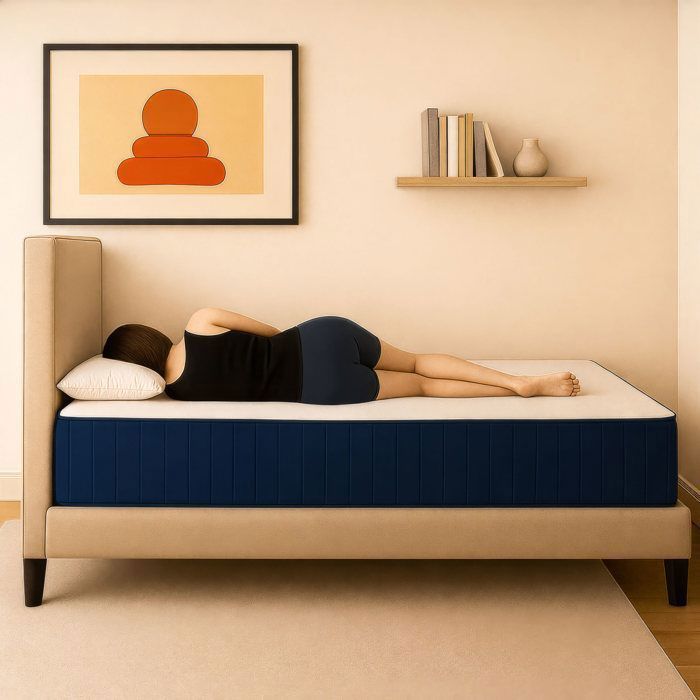 Colchón de espuma viscoelástica Relaxone de 120 x 190 cm, 16 cm de grosor, BALDIFLEX, soporte equilibrado.