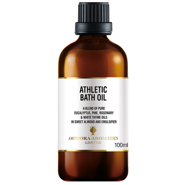 Amphora Aromatics Athletic Badeolje 100ml Glass