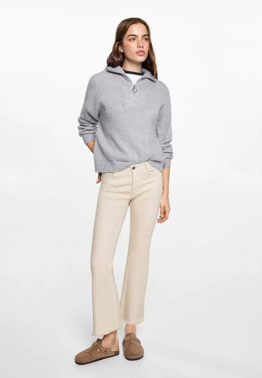 Mango Kids flared jeans - zand