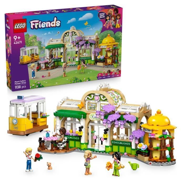 LEGO Friends 42671 Plantencafé en Bloemenkiosk - Bouwset voor kinderen vanaf 9 jaar