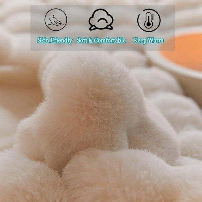 Blanket - Throw - Ultra-soft home blanket - White (100 × 160 cm) - Polyester microfiber - Luxurious and brushed -