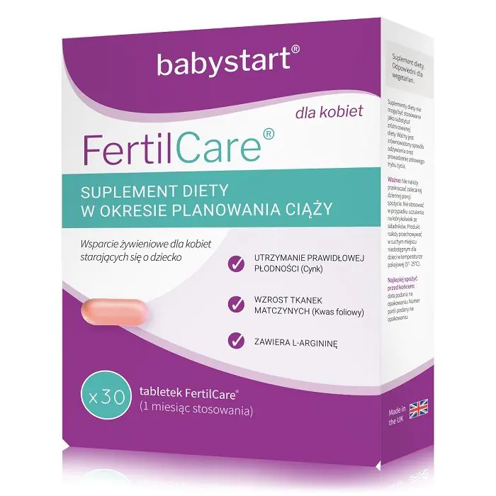 FertilCare, Zestaw witamin i minerałów dla kobiet w okresie planowania ciąży, Tabletki