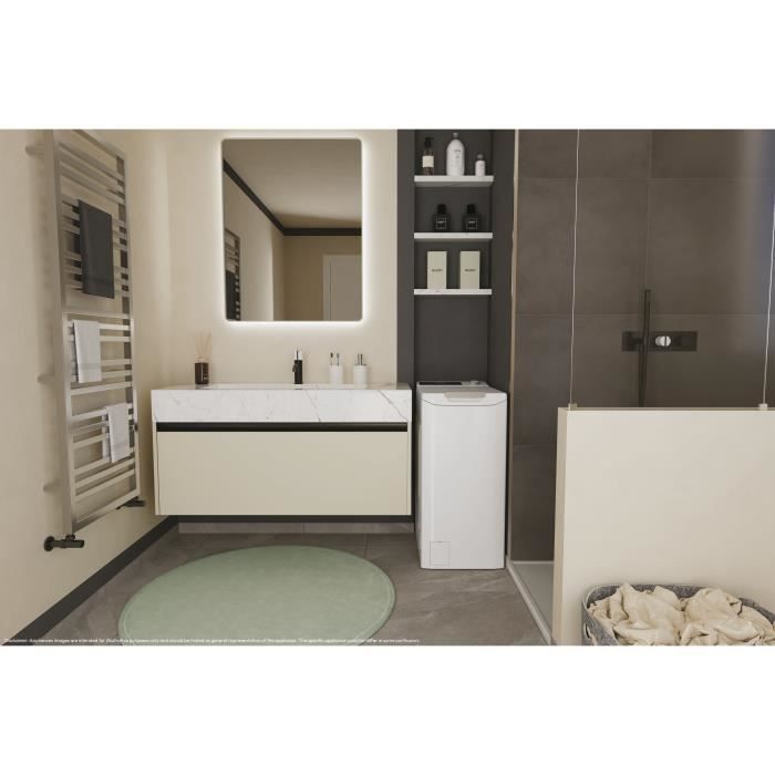 Lavatrice a carica dall'alto CANDY TCA274TM4-S ProWash 500 - 7 kg - 1200 giri/min - Connessa - Classe energetica B - Bianca