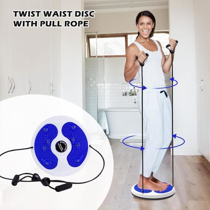 Disco giratorio - Disco giratorio para la cintura - Azul - Acupresión 3D - Fitness para adultos