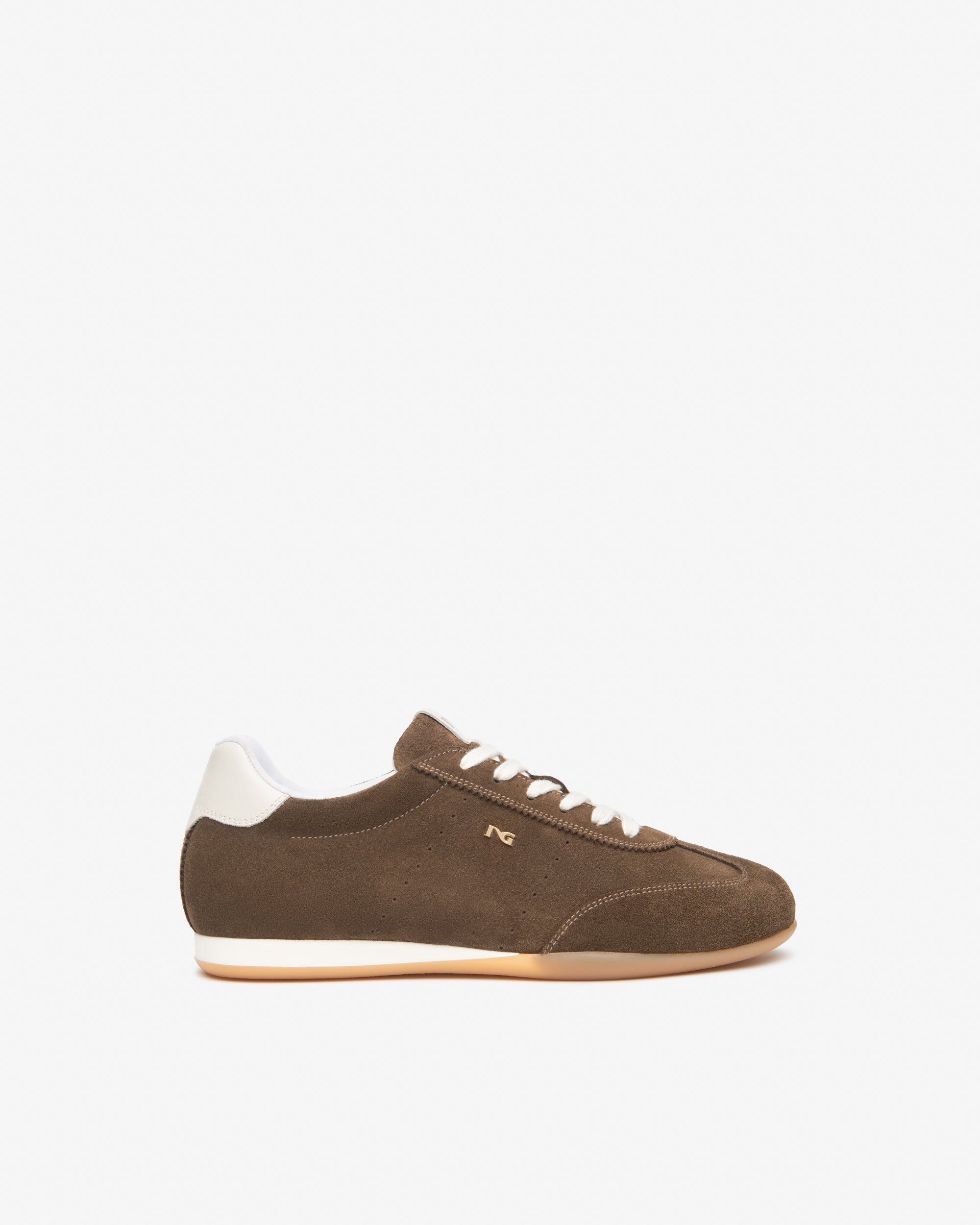  Baskets en daim et cuir pour femmes