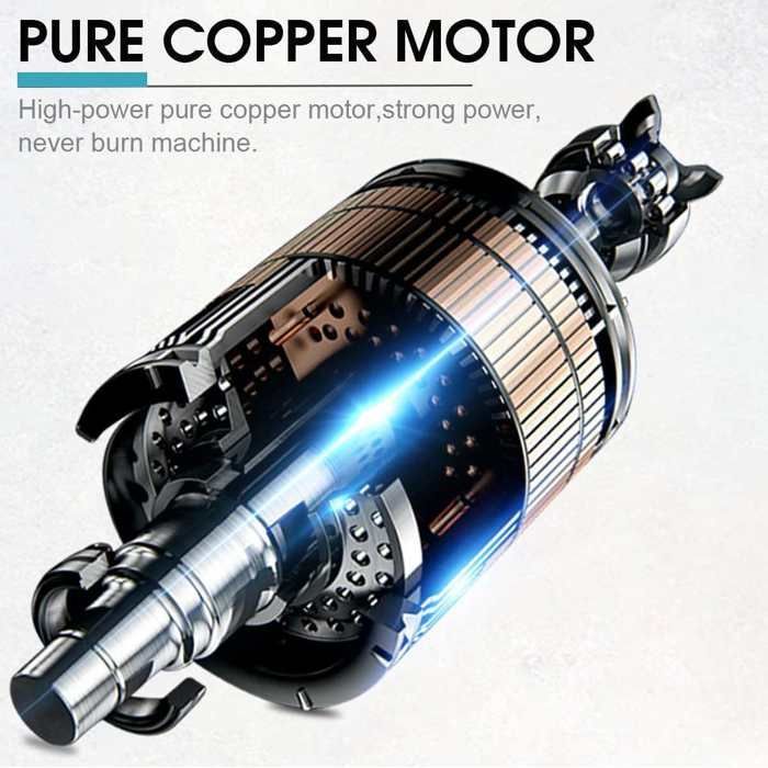 Scie sabre électrique sans fil, engrenage métallique, 18 V, 4 lame, Variateur de vitesse, boîtier étanche, Une batterie et chargeur
