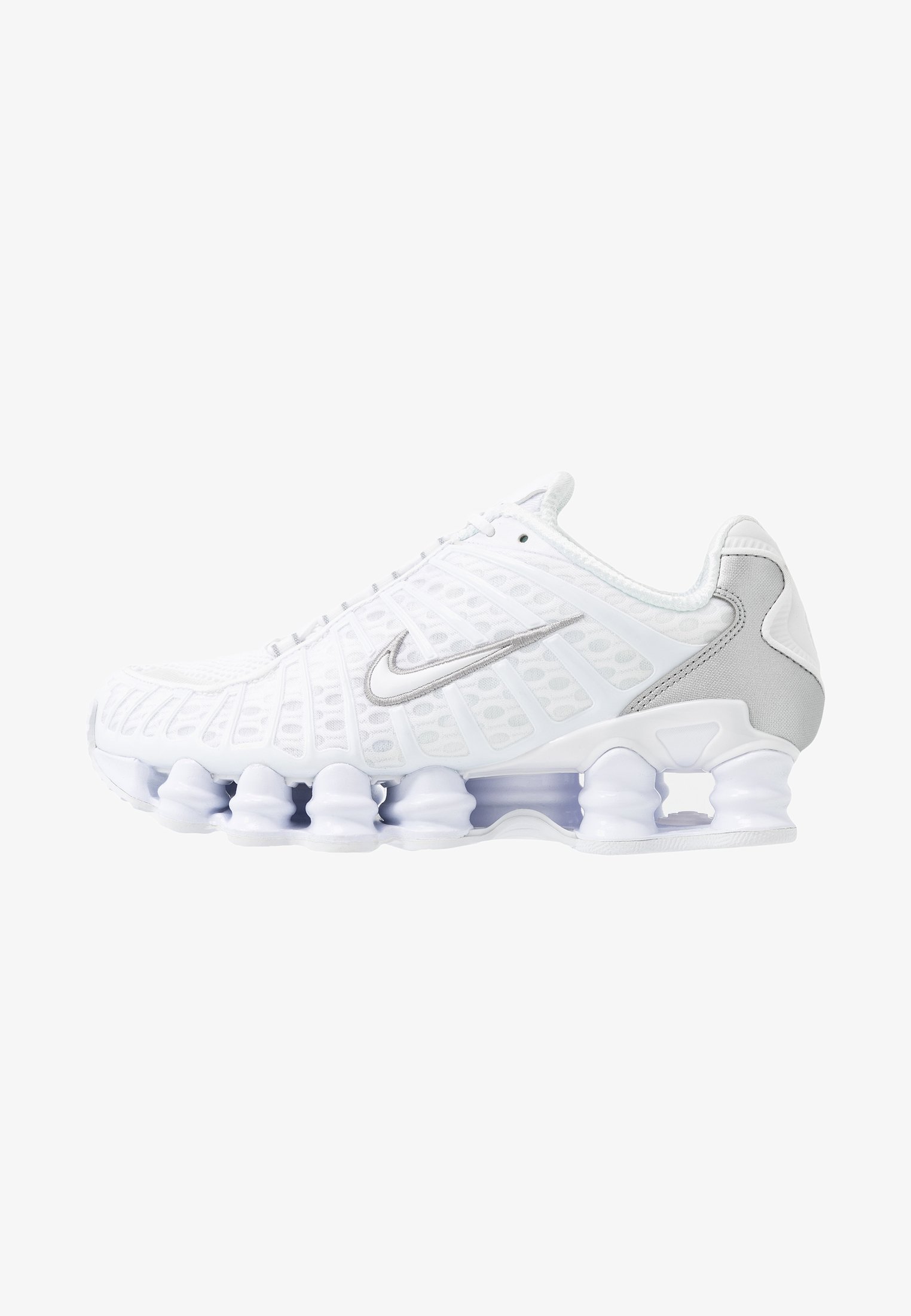 Nike Sportswear SHOX TL - Sneakers - wit/metallic zilver/max oranje