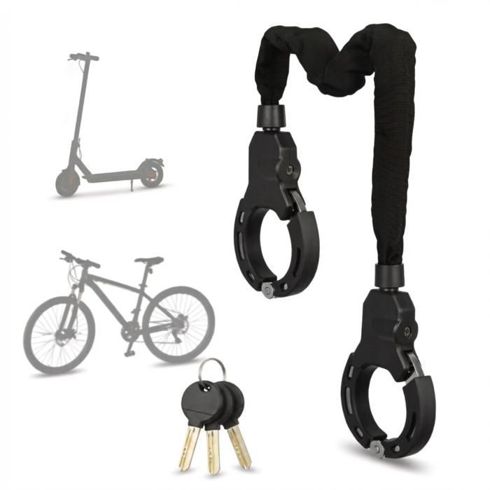 Candado para patinete eléctrico con llaves para patinete eléctrico, bicicleta eléctrica, motocicleta, incluye 3 llaves.