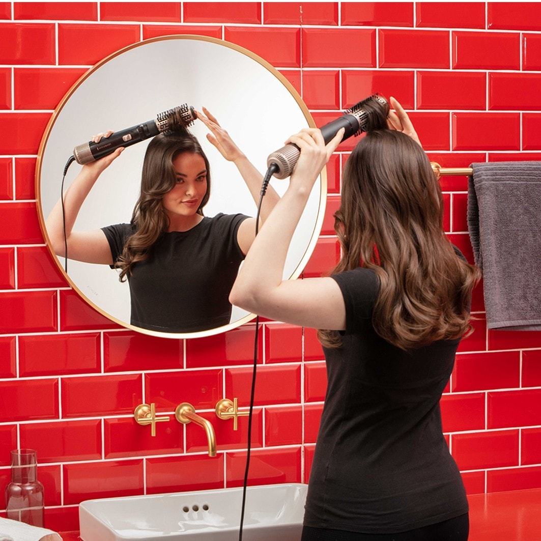 Remington plaukų džiovintuvo šepetys Remington Blow Dry & Style – 1000 vatų plaukų džiovintuvo šepetys AS7500 -