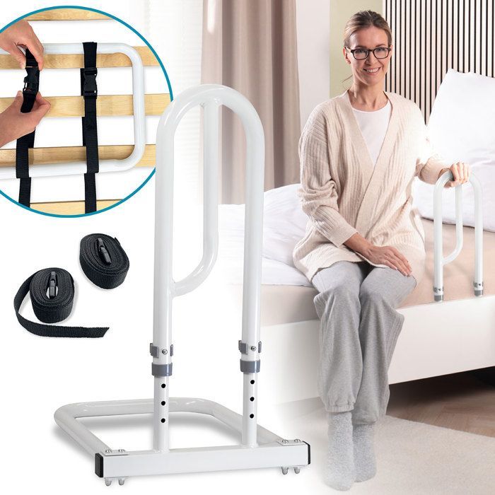 ELONEO Barrière de Lit Adulte – Aide à se lever, poignée réglable, prévention des chutes, support mobilité seniors et handicapés