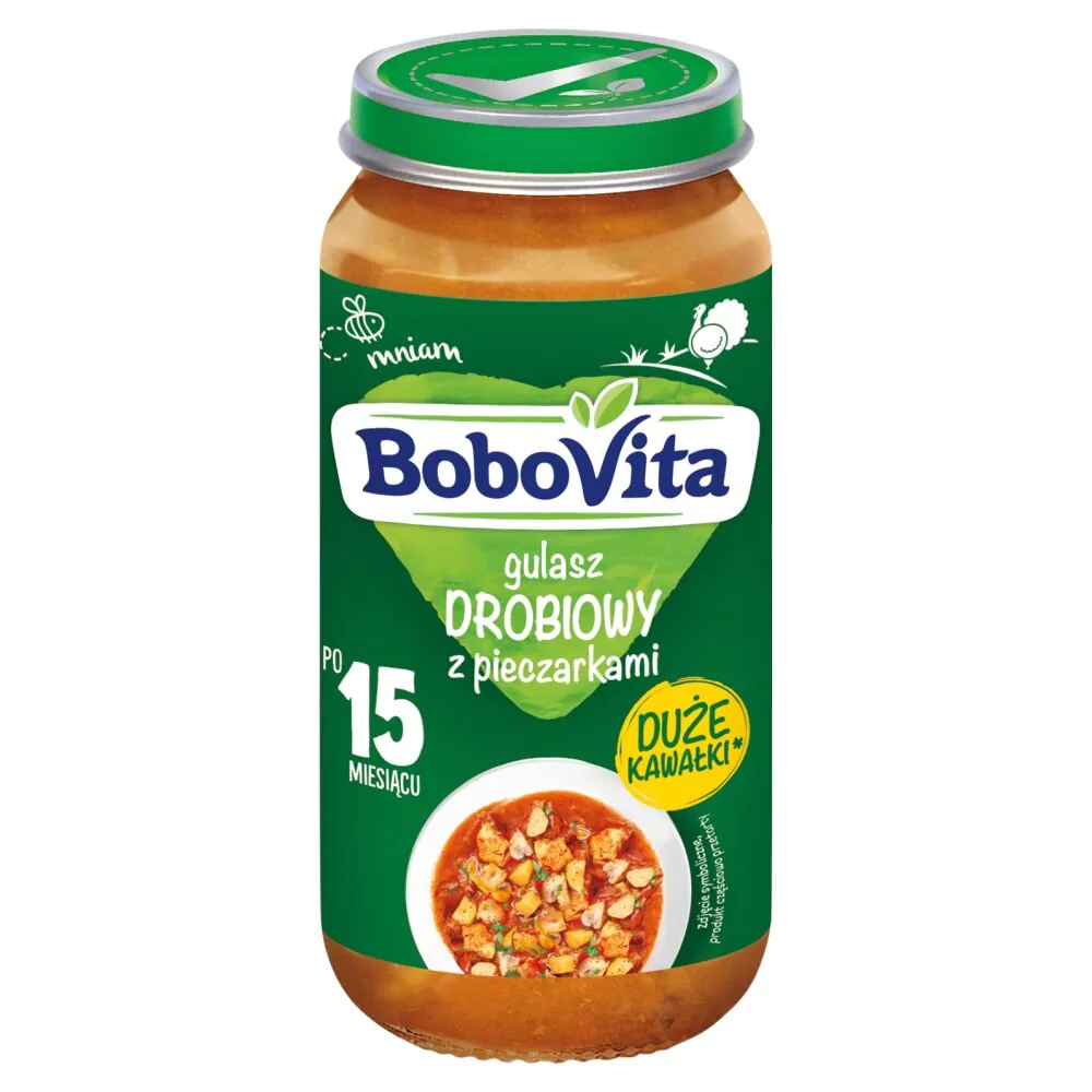 Bobovita Gulasz Indyk i Pieczarki - Obiad 250 g