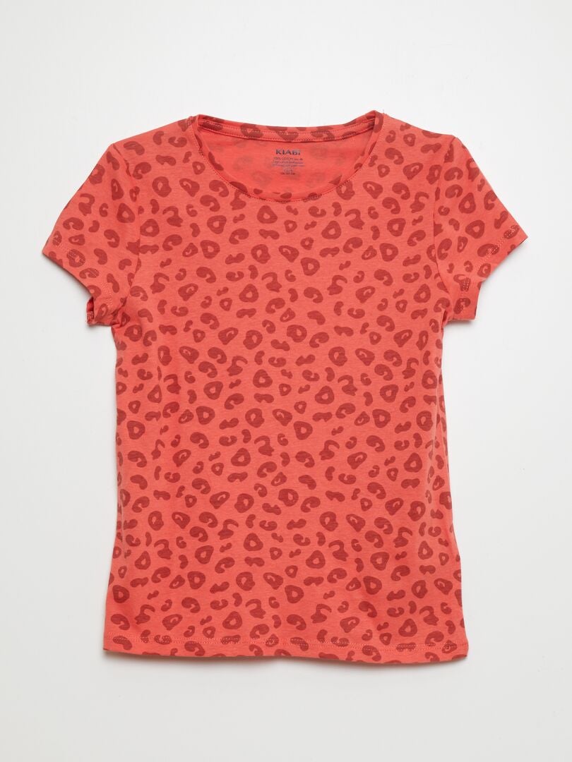 Set van 3 bedrukte T-shirts - BEIGE