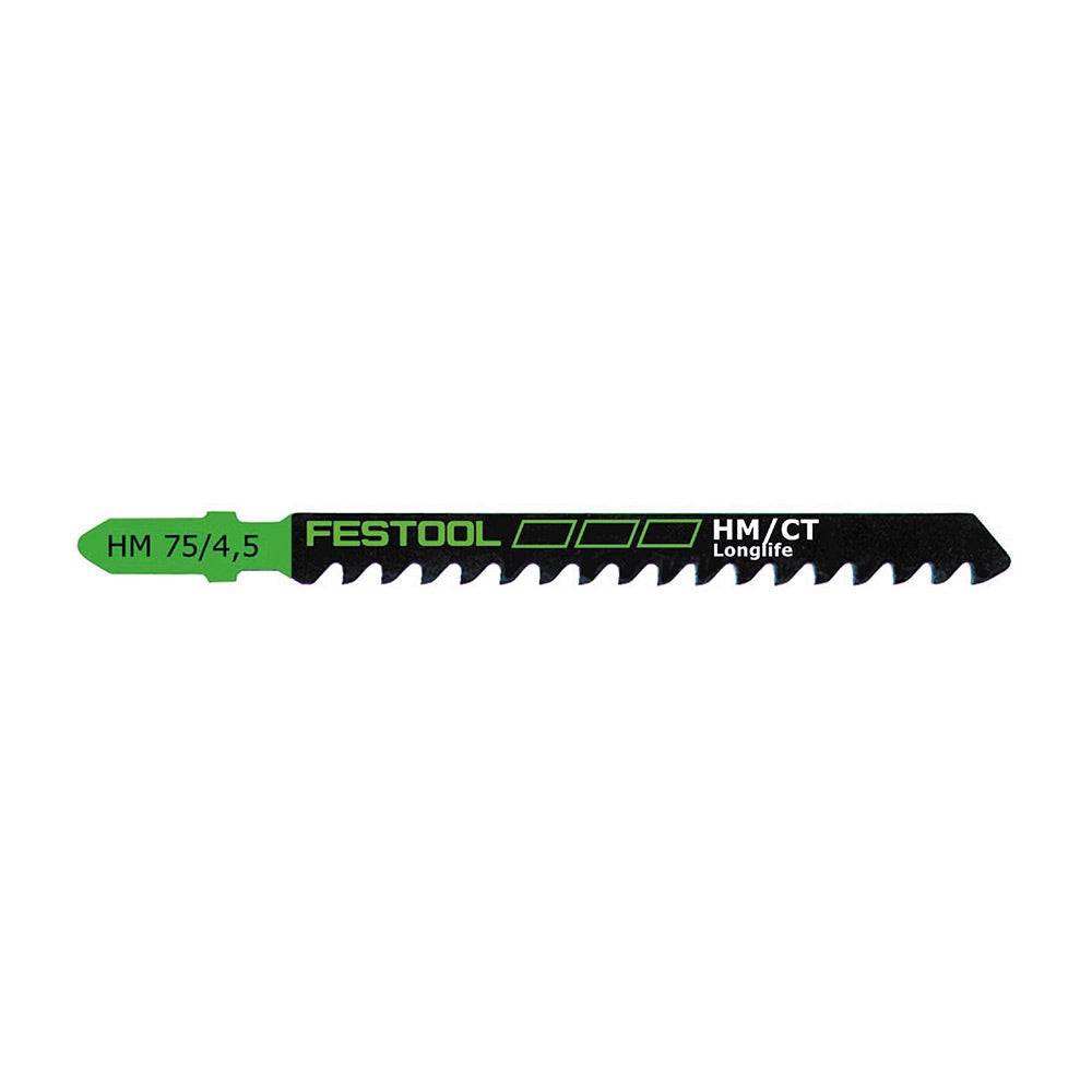 Lamă de ferăstrău FESTOOL 75 mm x 4,5 mm cu tijă în T pentru tăierea materialelor plastice – RAPIDĂ, GROASĂ – 1 bucată 204343
