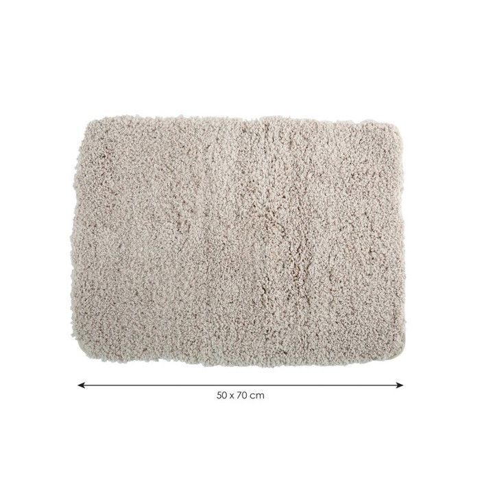 Tapete de Banho MSV em Microfibra 40x60cm Bege