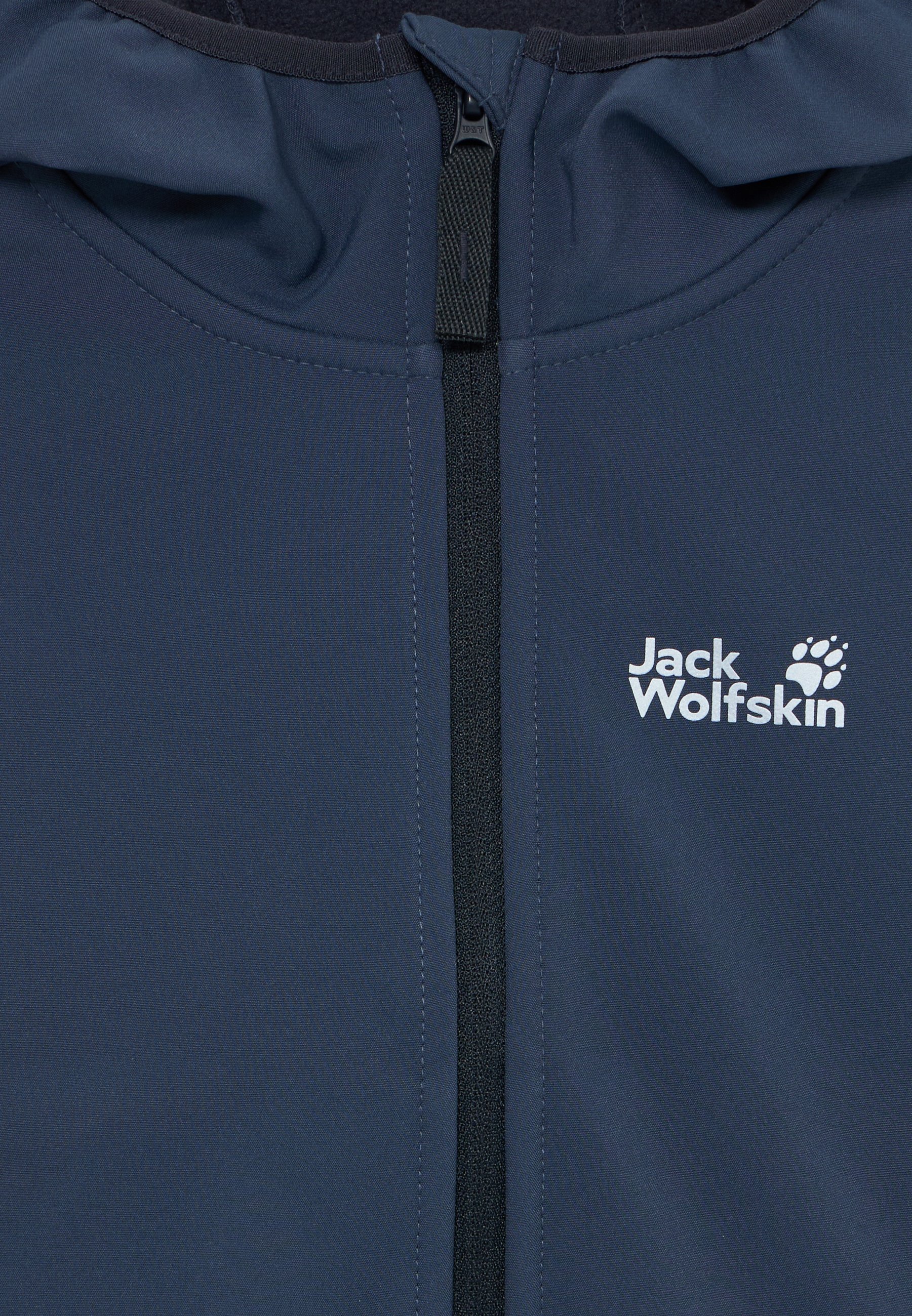 Jack Wolfskin FOUR WINDS - Softshelljack - blauwe orchidee