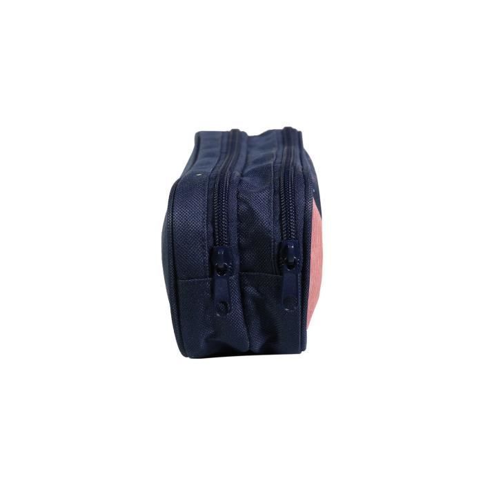 BAGTROTTER Trousse scolaire 2 compartiments Cybel Cheval Licorne Bleu