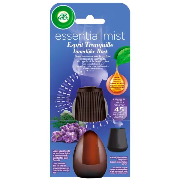„Air Wick Essential Mist“ kvapiojo oro papildymas „Inner Peace“, 20 ml