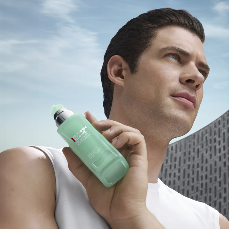 Gel hidratante Biotherm Homme Aquapower Advanced para pele normal e mista.
