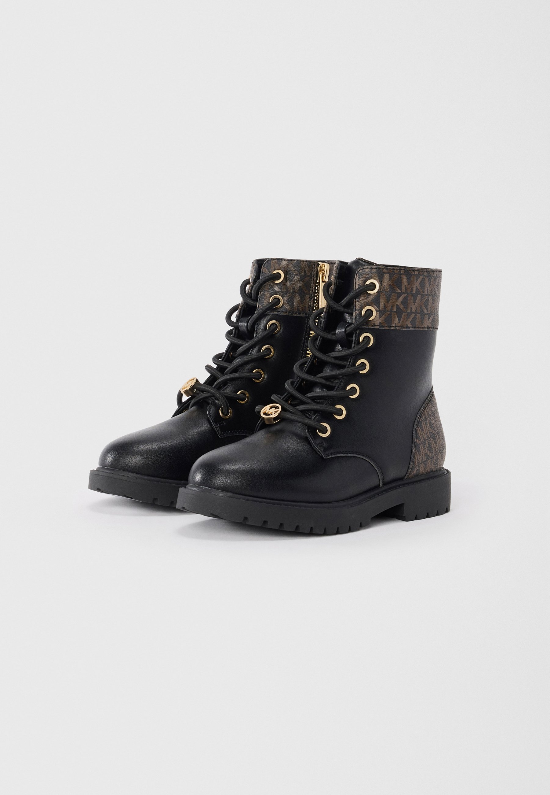 Michael Kors Kids MADELINE ALISTAIR - Enkellaarsjes met vetersluiting - zwart