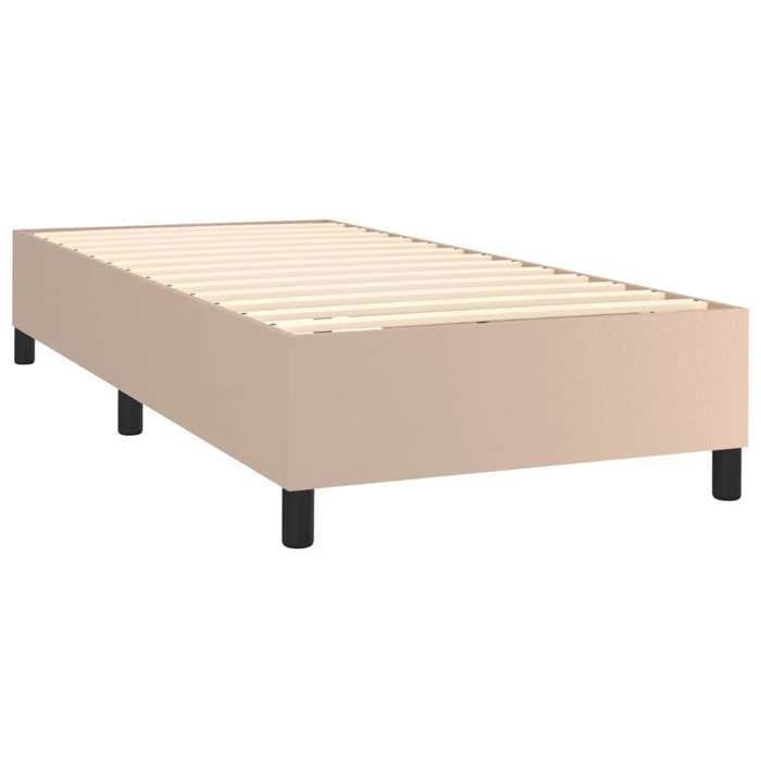 Rete a doghe con materasso - Maison Exclusive - 80x200 cm - Beige - Massimo relax