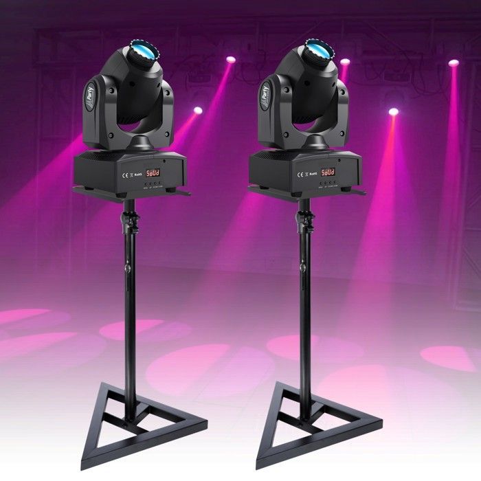 Lighting Package - PARTY LIGHT & SOUND - PARTY-SPOT7 LED Moving Heads - White LEDs - Gobos and Color Disc