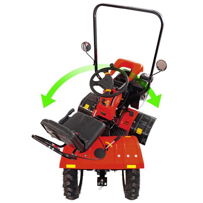 Mini tracteur 4x4 moteur essence 10,9 ch démarrage électrique MW Tools MTR010