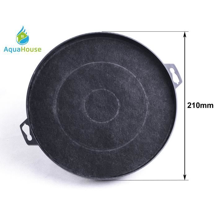 AquaHouse CHF02W Filtre à charbon compatible pour hotte Whirlpool Wpro B210 FAC539 CHF210, Constructa CD6615001 CD6615003 CD6615006
