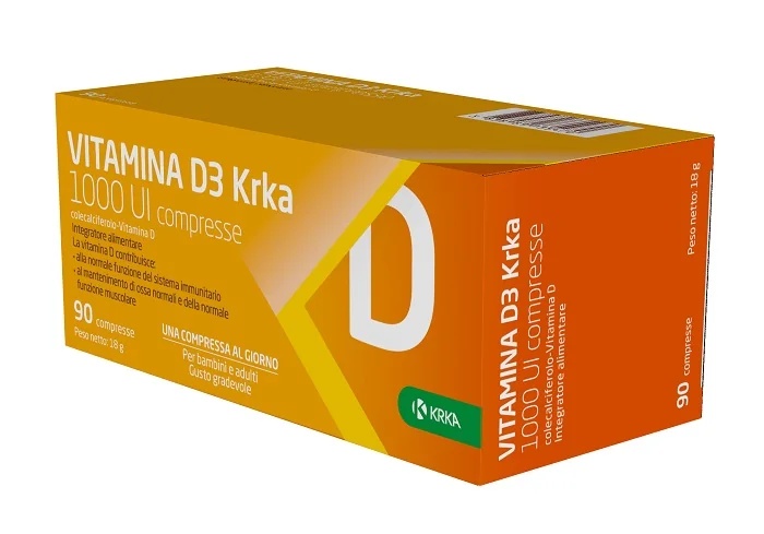 KRKA PHARMACEUTICALS Vitamin D3 Krka 1 Iu 9Cpr