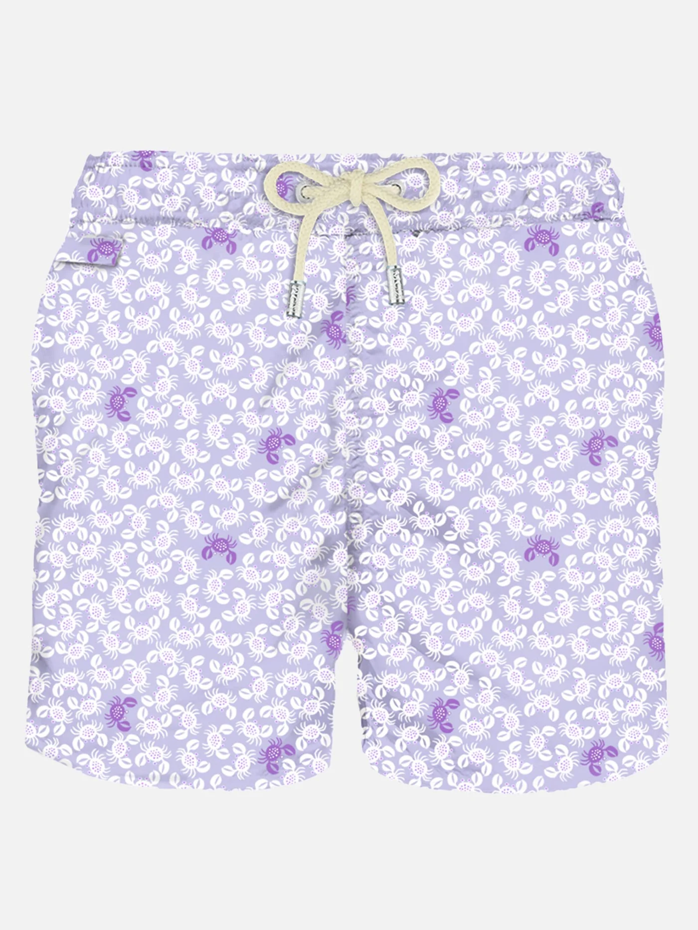 Leichte Herrenbadehose mit Krabbenmuster