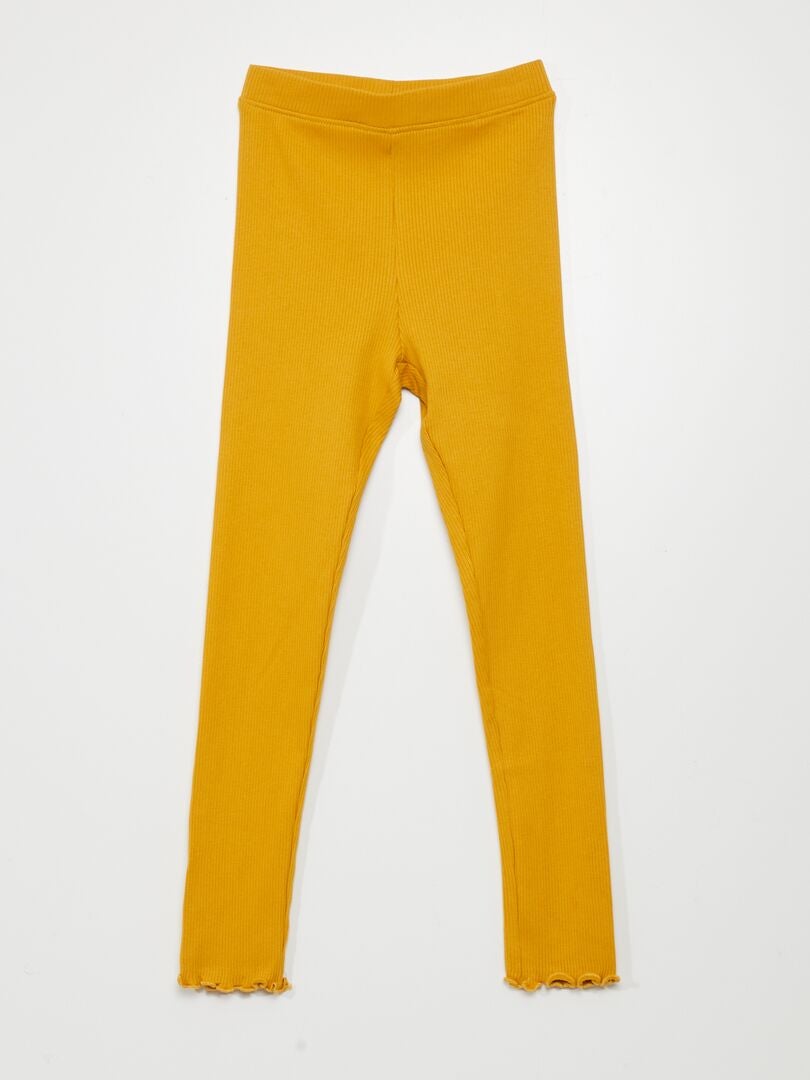 Set van 2 geribbelde leggings - BLAUW