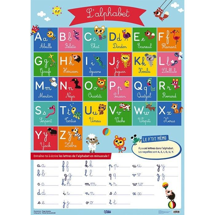 Editions Lito - Poster Les lettres de l'alphabet ( LI-11301 )