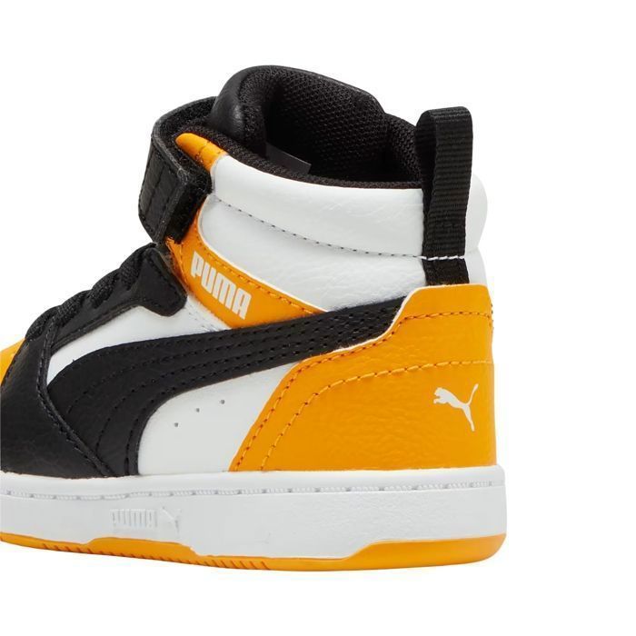 Scarpe Puma Rebound V6 Mid Ac+ Inf per neonati e bambini piccoli, colore bianco 396542-19