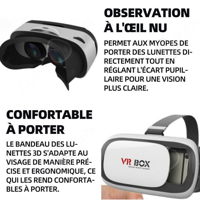 Visore per realtà virtuale 20x13,5x11cm ABS VR BOX Bluetooth 4.0 Visore 3D intelligente di ultima generazione per videogiochi