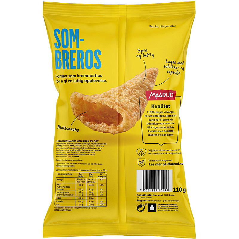 Cheddar de Maarud Sombrero 110 g