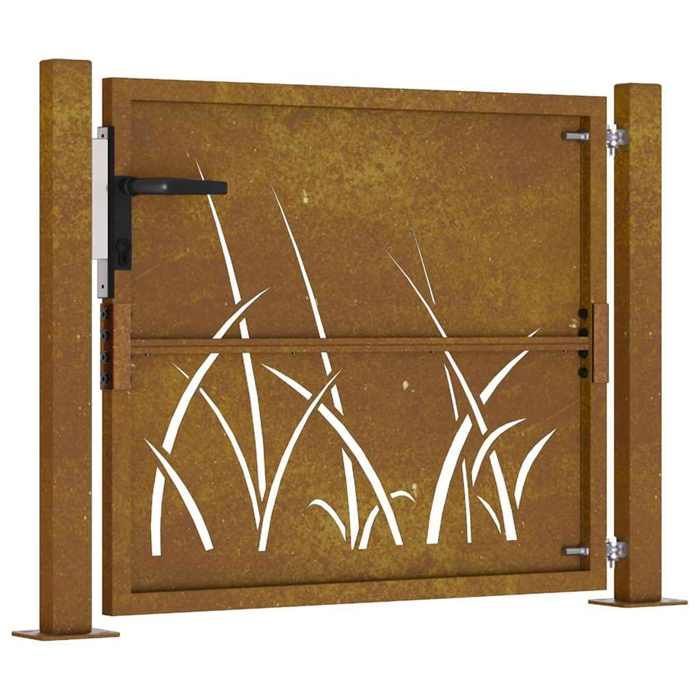 vidaXL Portail de Jardin, Portillon de Patio, Barrière de Sécurité, Porte d'Extérieure, Anthracite 105x105 cm Acier 153173