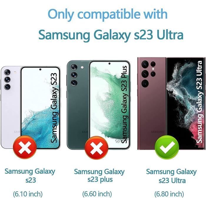 Pellicola protettiva in vetro temperato 3D per Samsung S23 Ultra - Antiurto