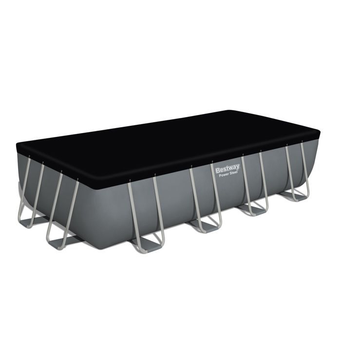 Piscina elevada tubular de acero Bestway Power de 549x274x122 cm con filtro de cartucho de 5678 L/H, cubierta y escalera.