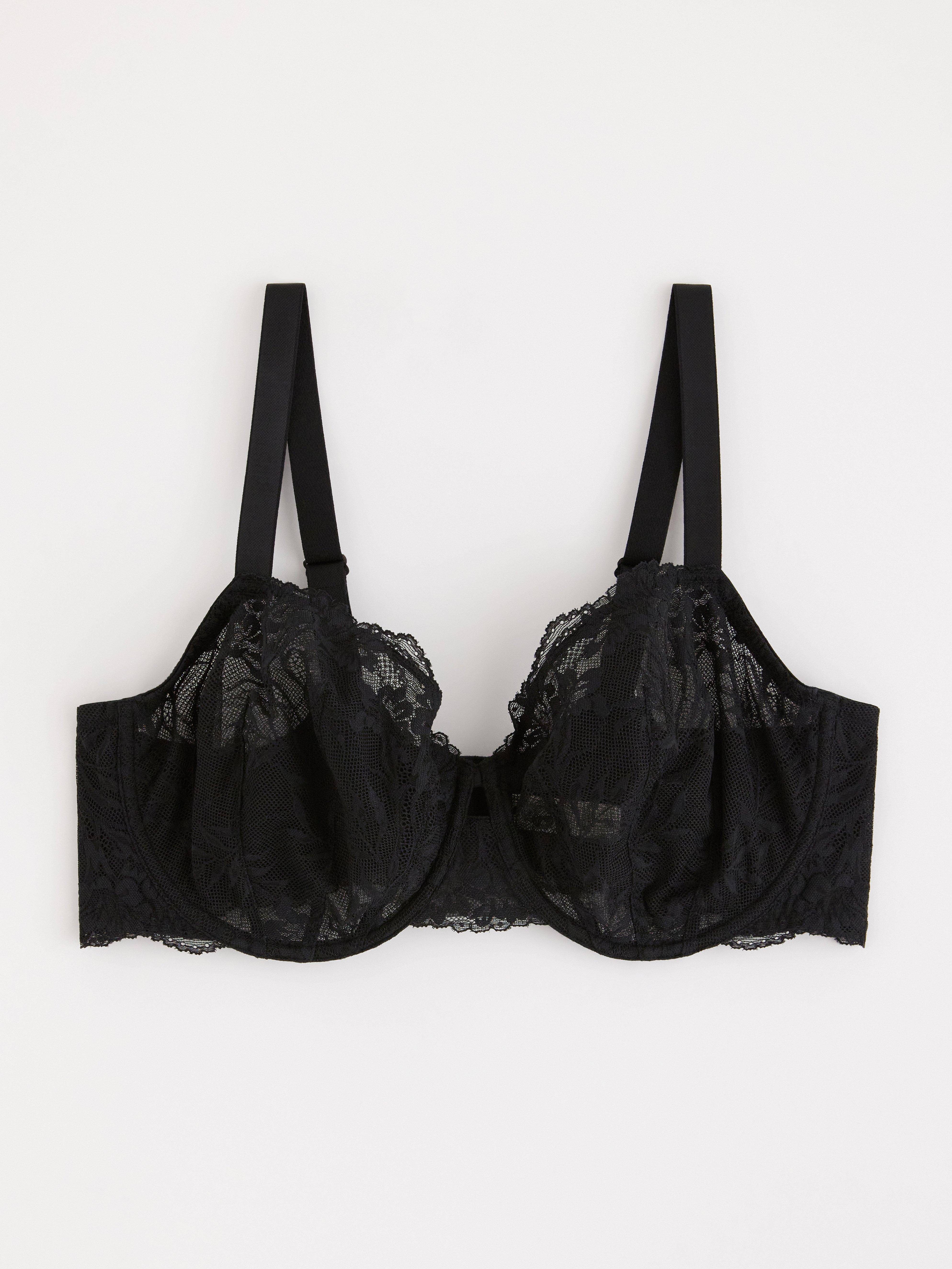 Skilla ovadderad bh Black