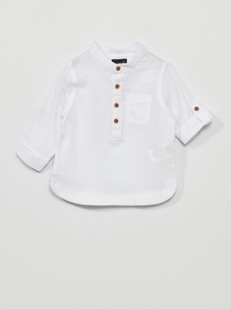 Camisa com gola Seraph - BRANCA