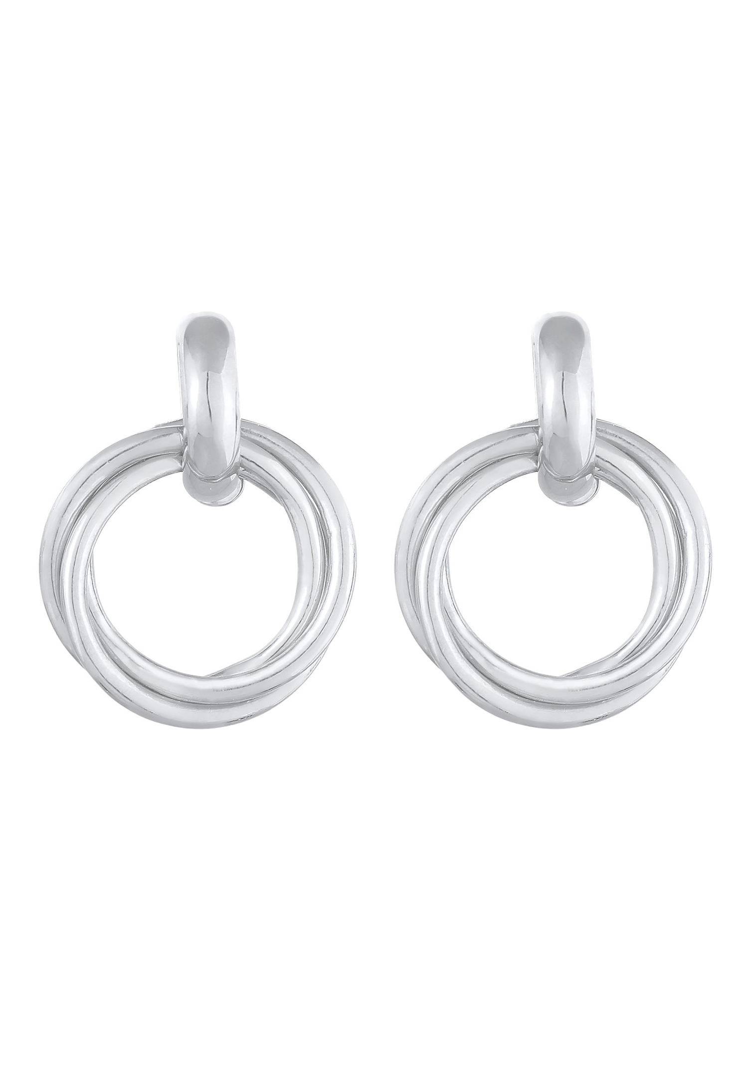 Elli Clous d'oreilles pour femmes Circles Blogger Trend en argent sterling 925
