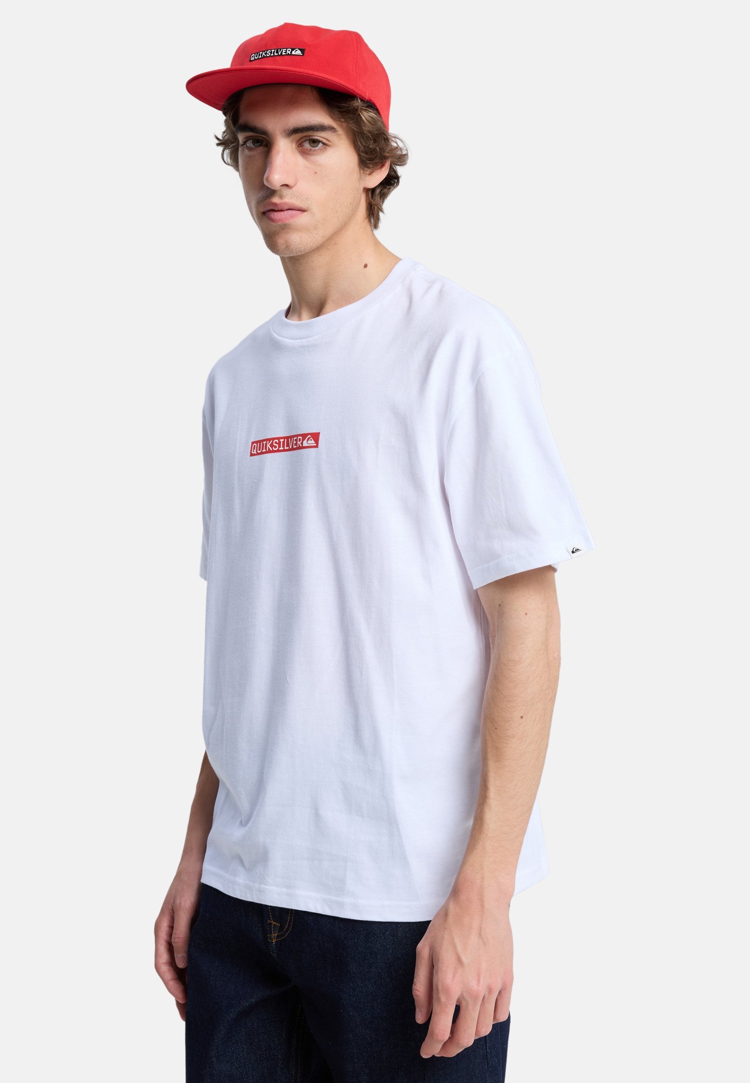 Quiksilver DNA CLICKER TEE - Tričko s potiskem - white
