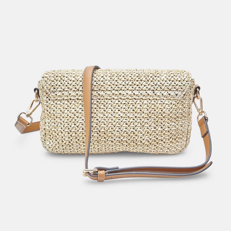 BATA Damska torebka typu crossbody z rafii