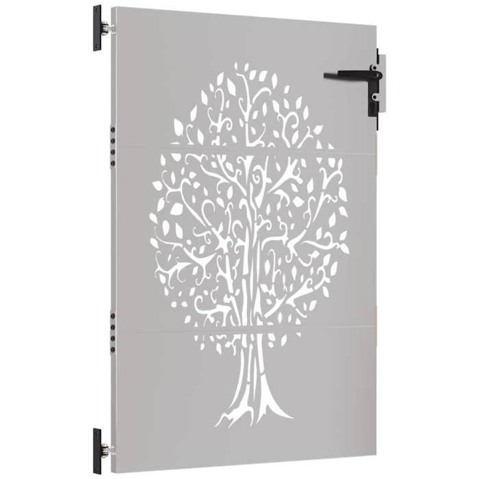 Corten steel garden gate - vidaXL - 85x150 cm - Rusty - Corten steel - Laser-cut design